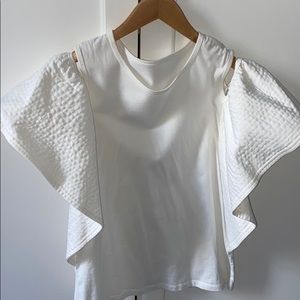 White off the shoulder top